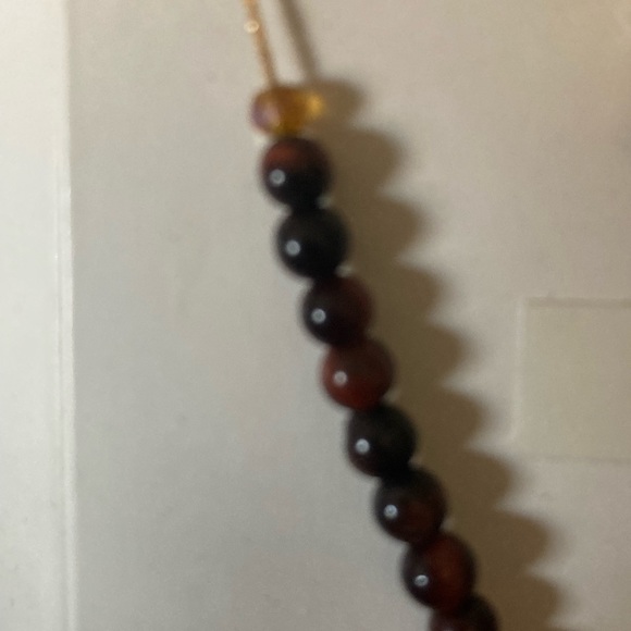 Red Jasper Horseshoe Pendant & Earrings - Picture 3 of 4